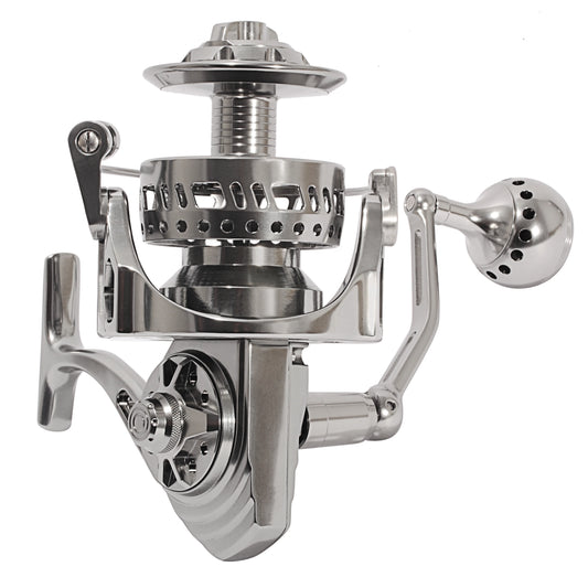 LARGE CNC MACHINED FULL METAL SALTWATER SPINNING FISHING REEL