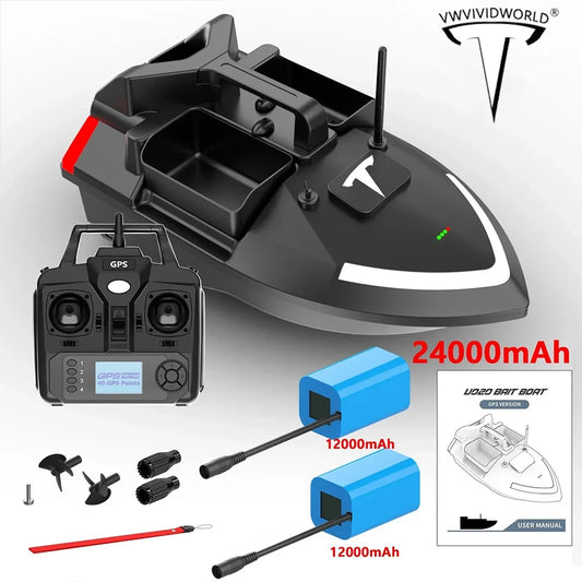 GPS Bait Drop 2KG Loading Night Light ,Remote Control Fishing Boat, Automatic Return